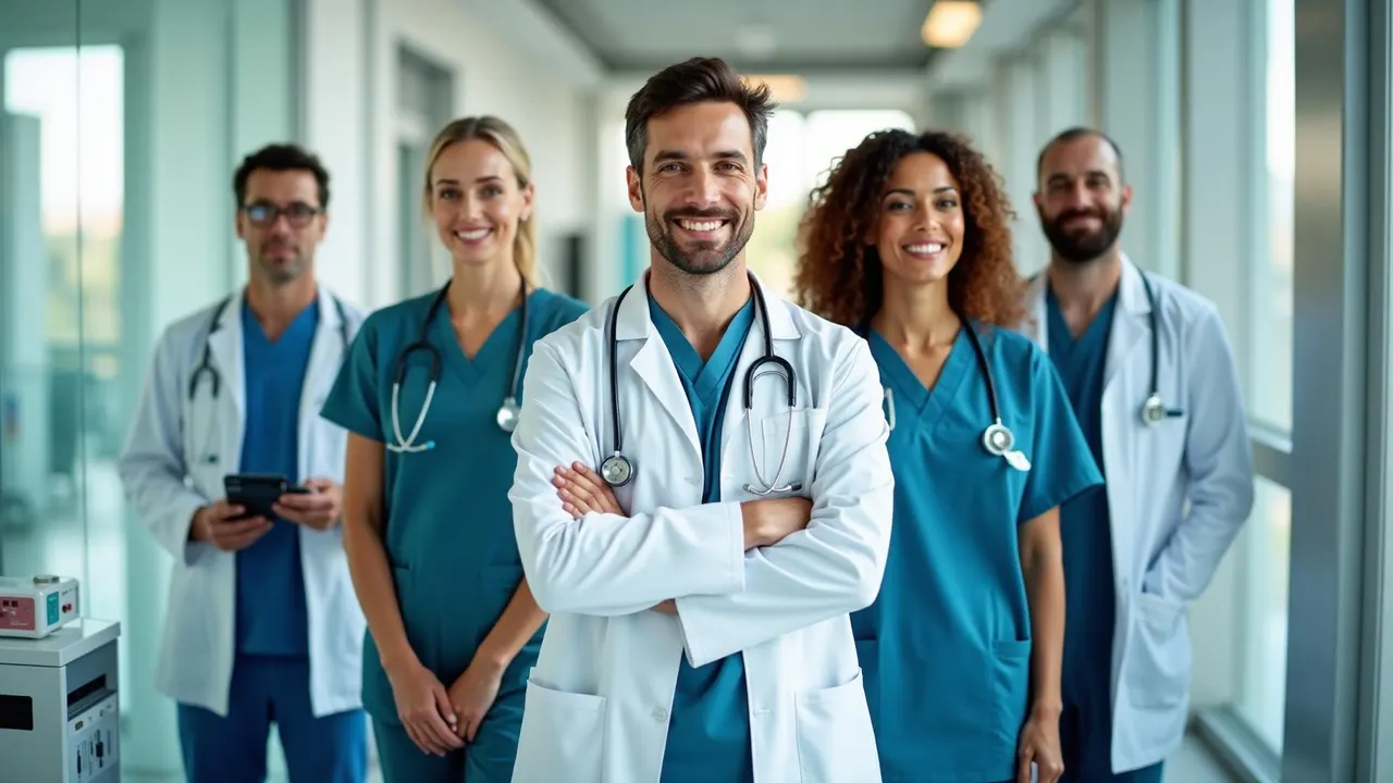 Healthcare-Team im europäischen Gesundheitswesen