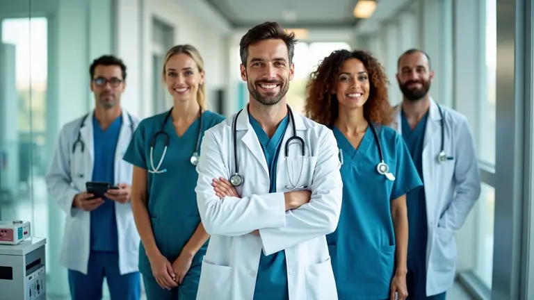 Healthcare-Team im europäischen Gesundheitswesen